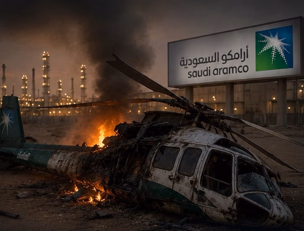 سقوط مروحية تابعة لشركة أرامكو السعودية ومقتل جميع ركابها